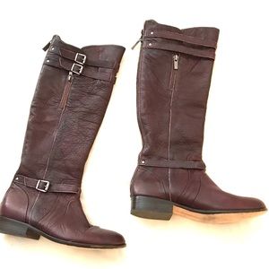 Dolce Vita Donner burgundy knee high leather Riding boots